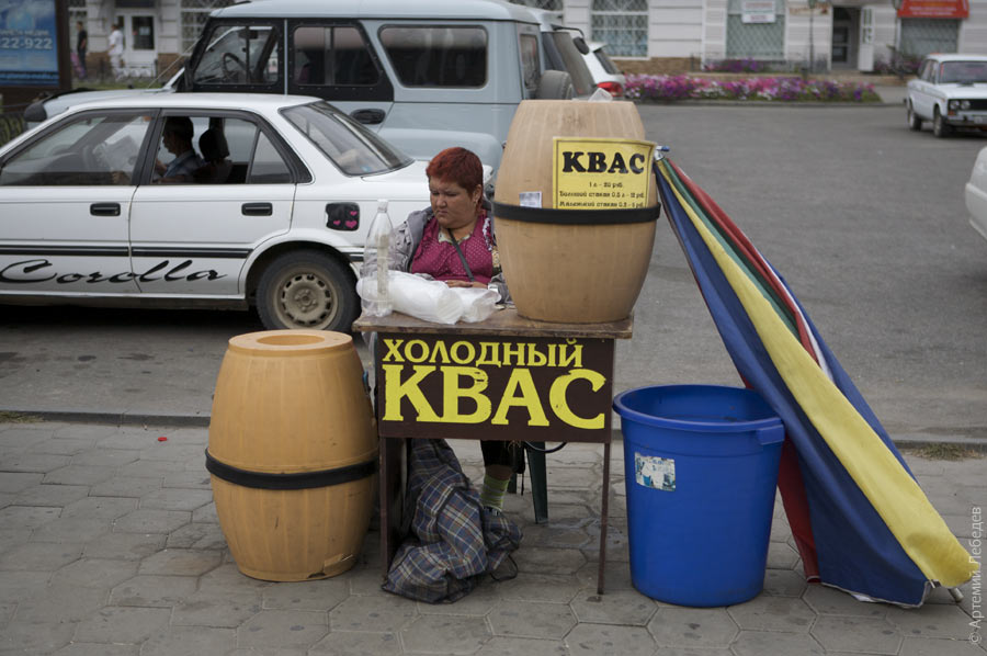 Разливной квас в бочках